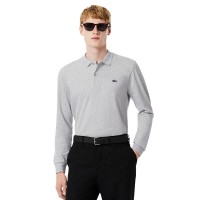 Polo Manga Larga Lacoste Regular Fit Algodon Gris Vigore  Offerta + Economico