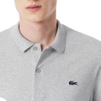 Polo Manga Larga Lacoste Regular Fit Algodon Gris Vigore  Offerta + Economico