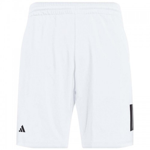 Short Adidas Club 3 Stripes Blanco Negro