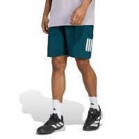 Calções Adidas Club 3 Riscas Verde Aurora  Oferta + Barato