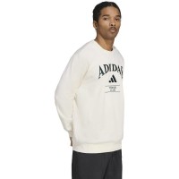 Sweat-shirt Adidas Heritage Graphic Chalk Blanc  Offre - Pas cher
