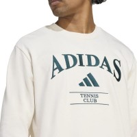 Sweat-shirt Adidas Heritage Graphic Chalk Blanc  Offre - Pas cher