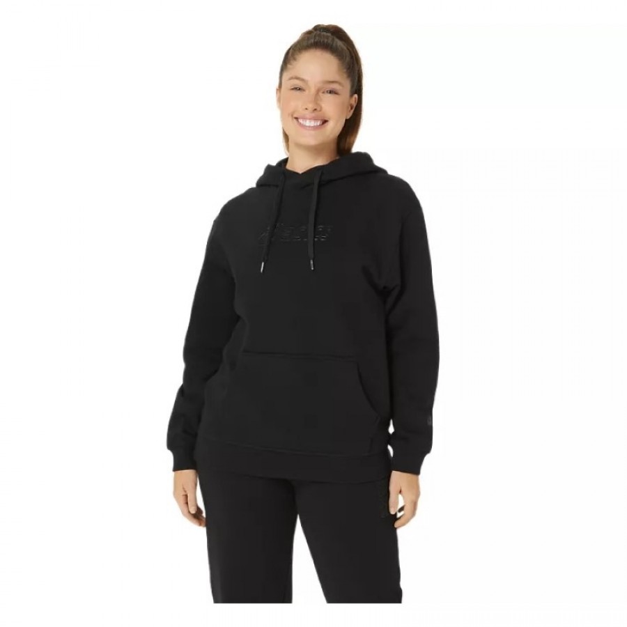 Asics Logo Noir Sweat-shirt Femme  Offre - Pas cher