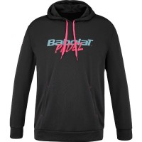 Sweat-shirt Babolat Padel Hood Noir Rose