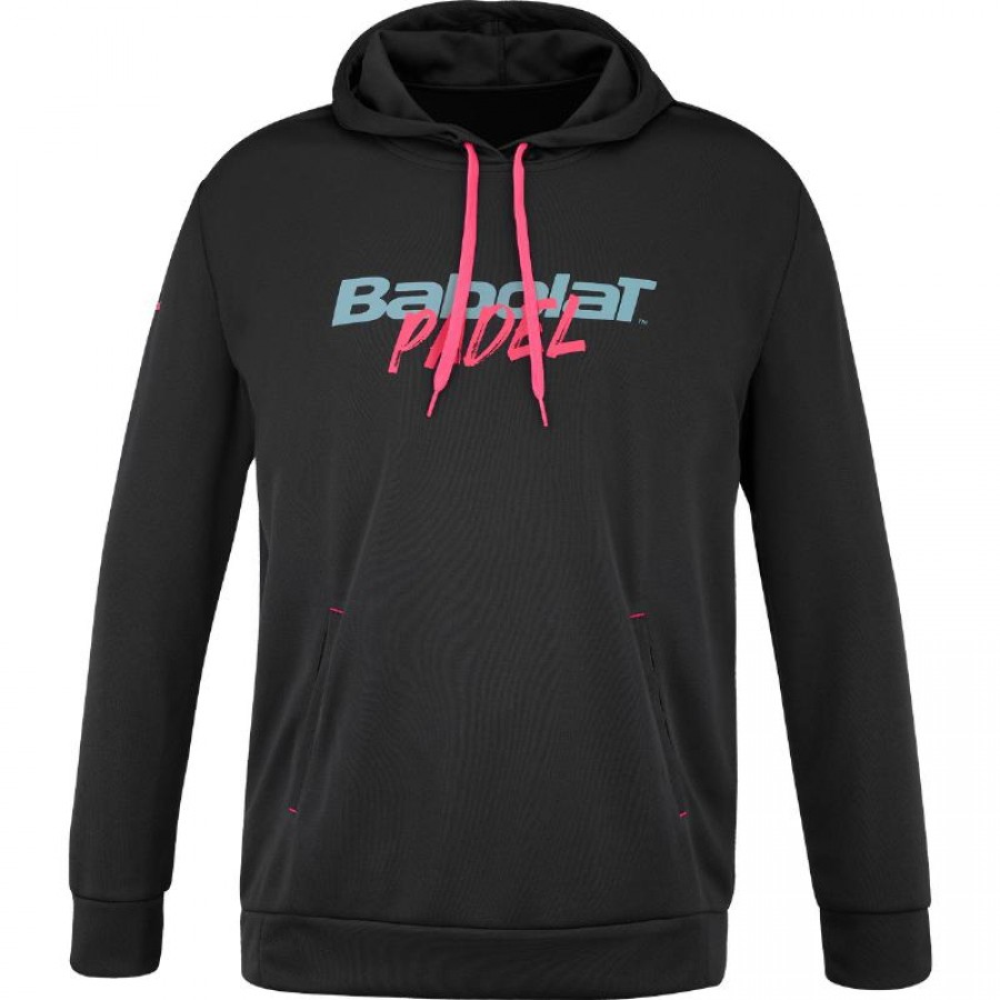 Sweat-shirt Babolat Padel Hood Noir Rose