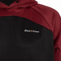 Sudadera Black Crown Veracruz Burdeos Negro