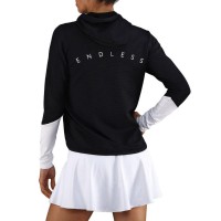 Sudadera Endless Breath Line Negro Blanco