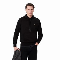 Lacoste Felpa in Cotone Nero Verde  Offerta + Economico