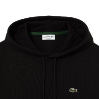 Lacoste Felpa in Cotone Nero Verde  Offerta + Economico