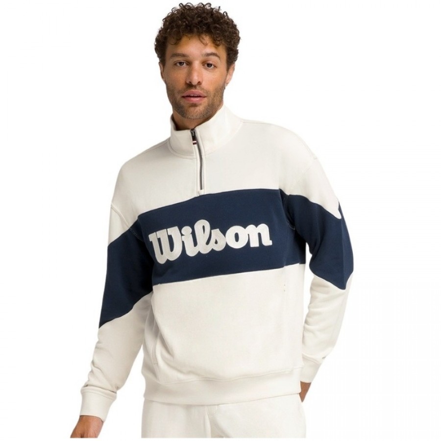 Sudadera Wilson Parkside Half Zip Beige Arena  Offer + Cheap