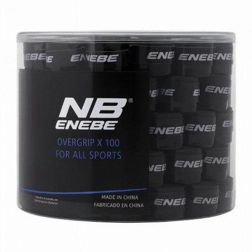 Enebe Plain Black Drum 100 Overgrips