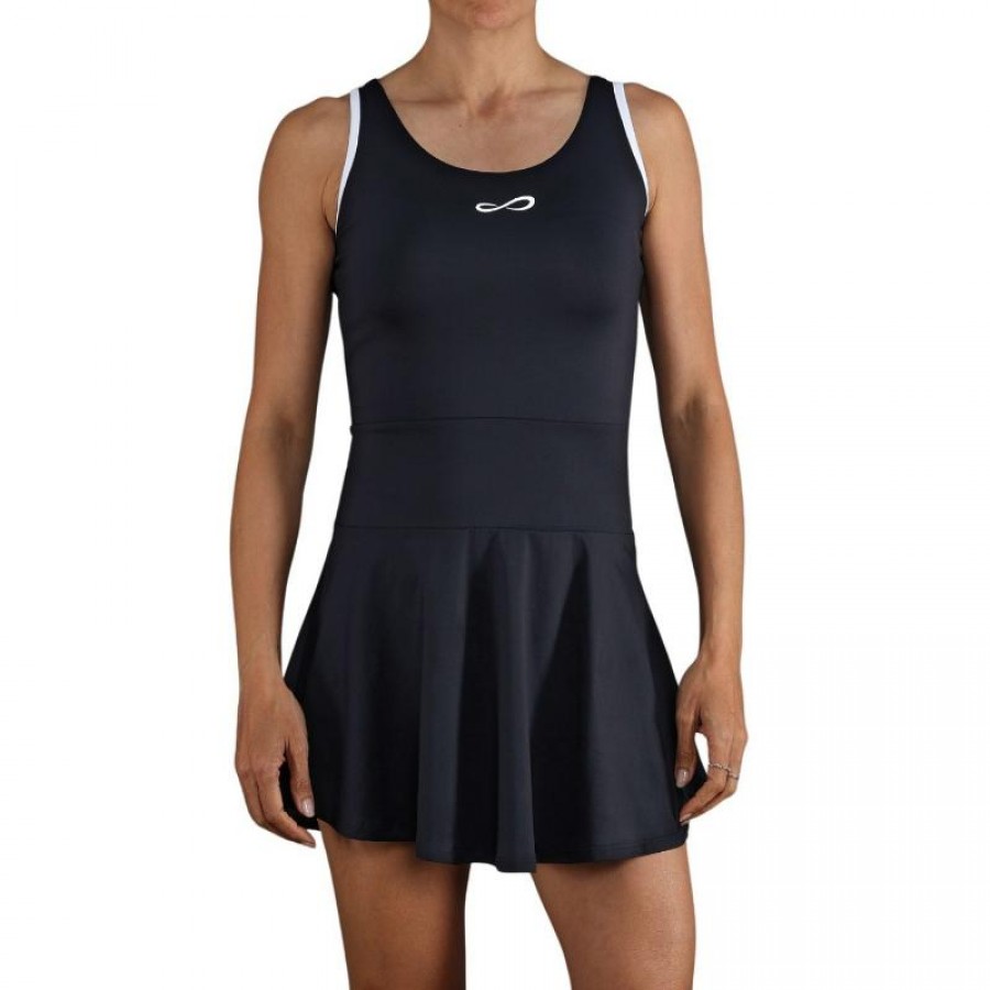 Vestido Endless Orbit Negro Blanco