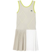 Robe Lacoste Ultra Dry Gris Blanc Jaune  Offre - Pas cher