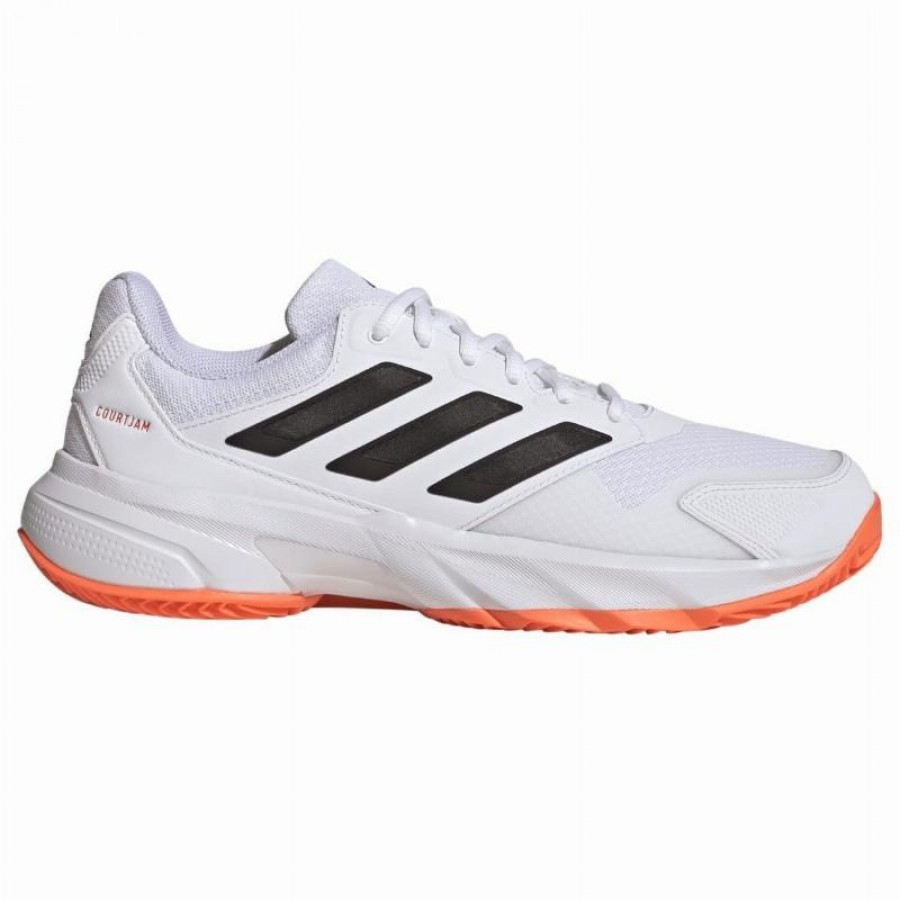 Zapatillas Adidas CourtJam Control 3 Clay Blanco Naranja Negro