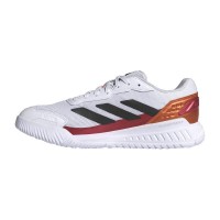 Sneakers Adidas Courtquick Padel in rame bianco rosso