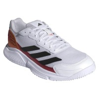 Sneakers Adidas Courtquick Padel in rame bianco rosso