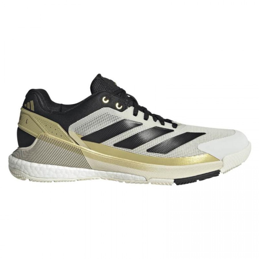 Adidas Crazyquick Boost Padel White Black Gold Sneakers