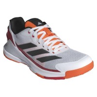 Adidas Crazyquick LS Padel Blanc, rouge orange