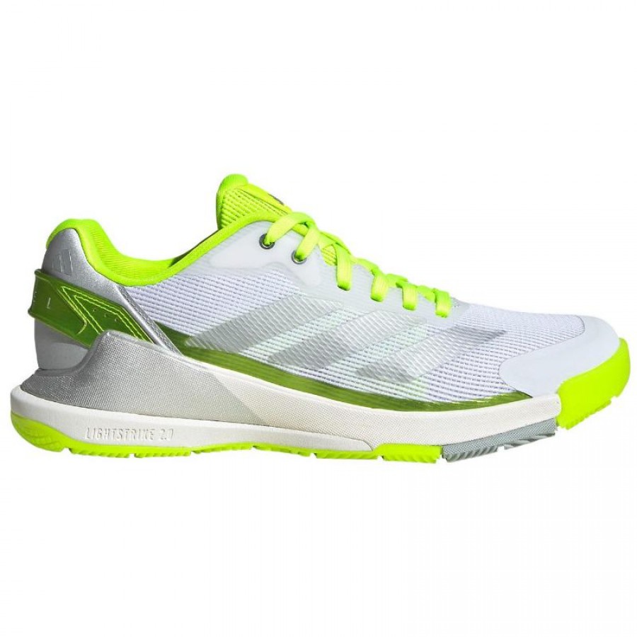 Adidas Crazyquick LS Padel Lucid Lemon Silver Baskets Femme  Offre - Pas cher
