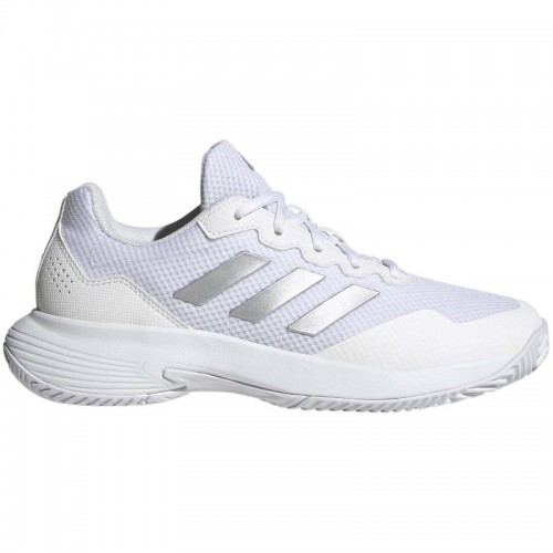 Zapatillas Adidas GameCourt 2 Blanco Plata Metal Mujer