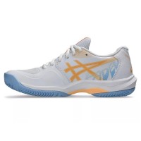 Asics Game FF Padel White Orange Women''s Sneakers  Offer + Cheap