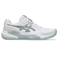 Baskets Asics Gel Challenger 15 TERRE BATTUE Blanc Lichen Vert  Offre - Pas cher