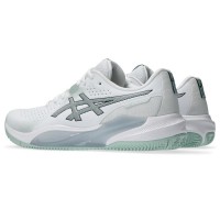 Baskets Asics Gel Challenger 15 TERRE BATTUE Blanc Lichen Vert  Offre - Pas cher