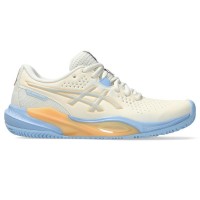 Zapatillas Asics Gel Challenger 15 Padel Crema Azul Stone Mujer  Oferta + Barato