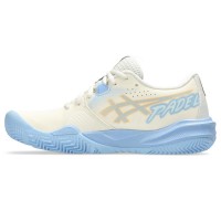 Zapatillas Asics Gel Challenger 15 Padel Crema Azul Stone Mujer  Oferta + Barato