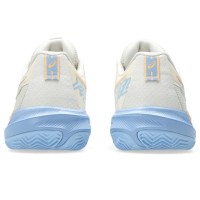 Zapatillas Asics Gel Challenger 15 Padel Crema Azul Stone Mujer  Oferta + Barato
