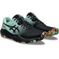 Baskets Asics Gel Challenger 15 Padel Noir Vert Clair  Offre - Pas cher