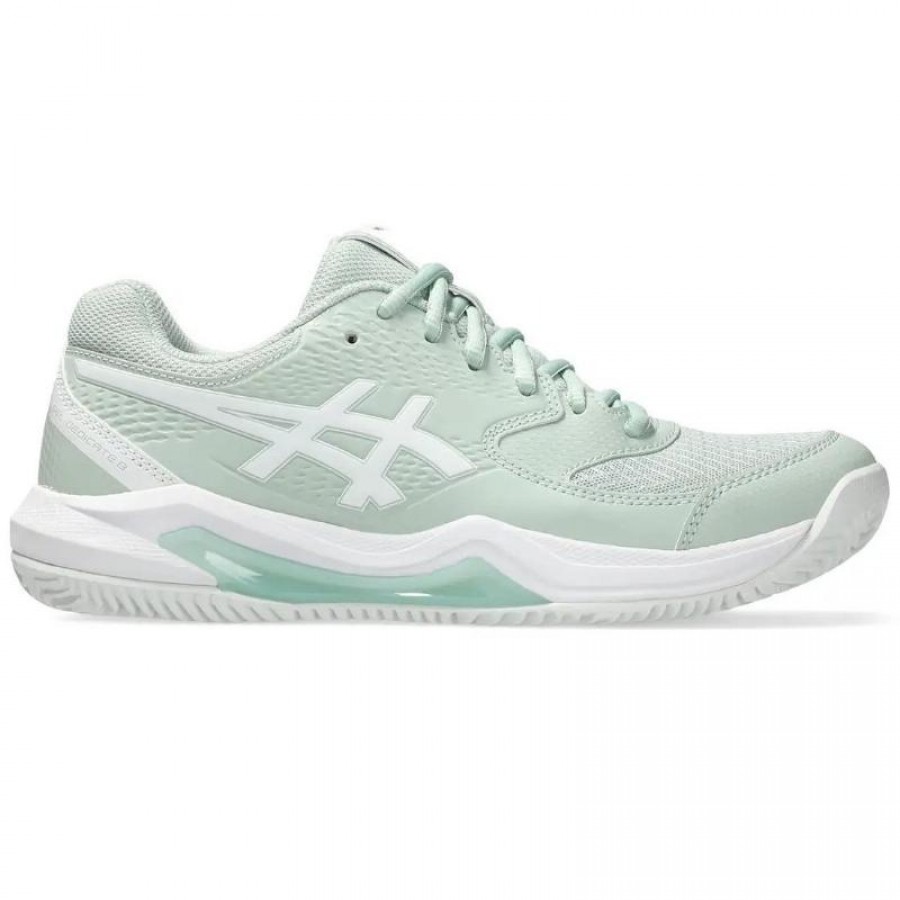 Zapatillas Asics Gel Dedicate 8 Clay Verde Liquen Blanco Mujer  Oferta + Barato