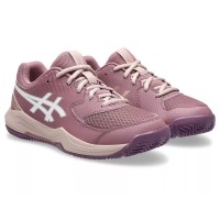 Baskets Junior Asics Gel Dedicate 8 Padel GS Purple Oxide Blanc  Offre - Pas cher