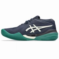 Asics Gel Resolution X Clay Midnight Blue Cream Sneakers  Offer + Cheap