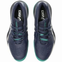 Asics Gel Resolution X Clay Midnight Blue Cream Sneakers  Offer + Cheap