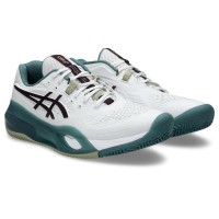 Zapatillas Asics Gel Resolution X Clay Blanco Granate Oscuro