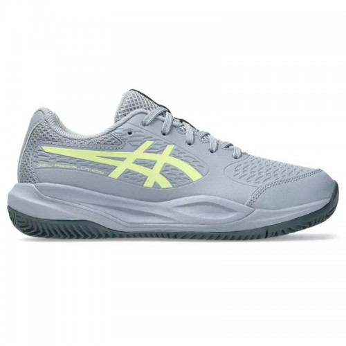 Zapatillas Asics Gel Resolution X Clay GS Gris Azul Pistacho Junior