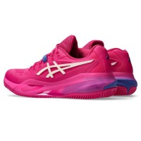 Zapatillas Asics Gel Resolution X Clay Rosa Brillante Crema Mujer  Oferta + Barato