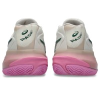 Asics Gel Resolution X Padel Beige Vert Baskets pour femmes