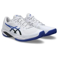 Tênis Asics Solution Swift FF 2 Clay White Cobalt Blue  Oferta + Barato