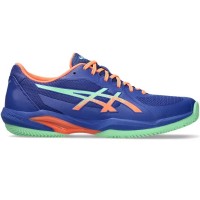 Baskets Asics Solution Swift FF 2 Padel Cobalt Bleu Vert  Offre - Pas cher