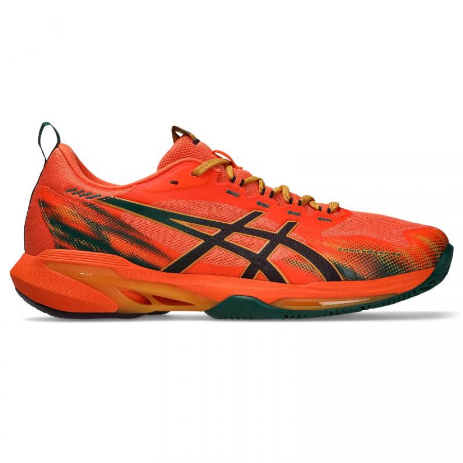 Zapatillas Asics Sonicsmash FF Naranja Granate Oscuro