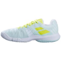 Babolat Sensa Azul Amarelo Fluor Sapatilhas Mulher  Oferta + Barato