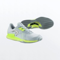 Zapatillas Head Sprint Pro 3.5 Clay Gris Amarillo
