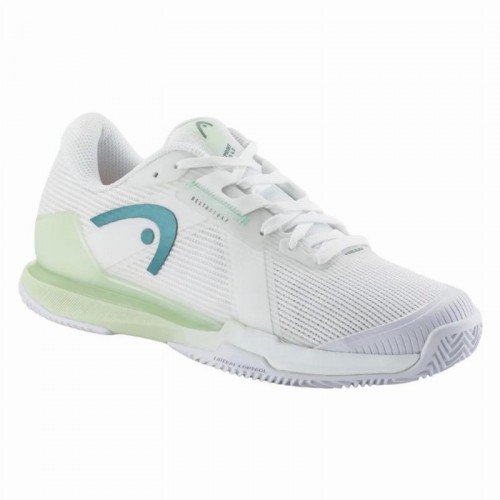 Baskets Femme Head Sprint Pro 4.0 TERRE BATTUE Blanc Vert Clair