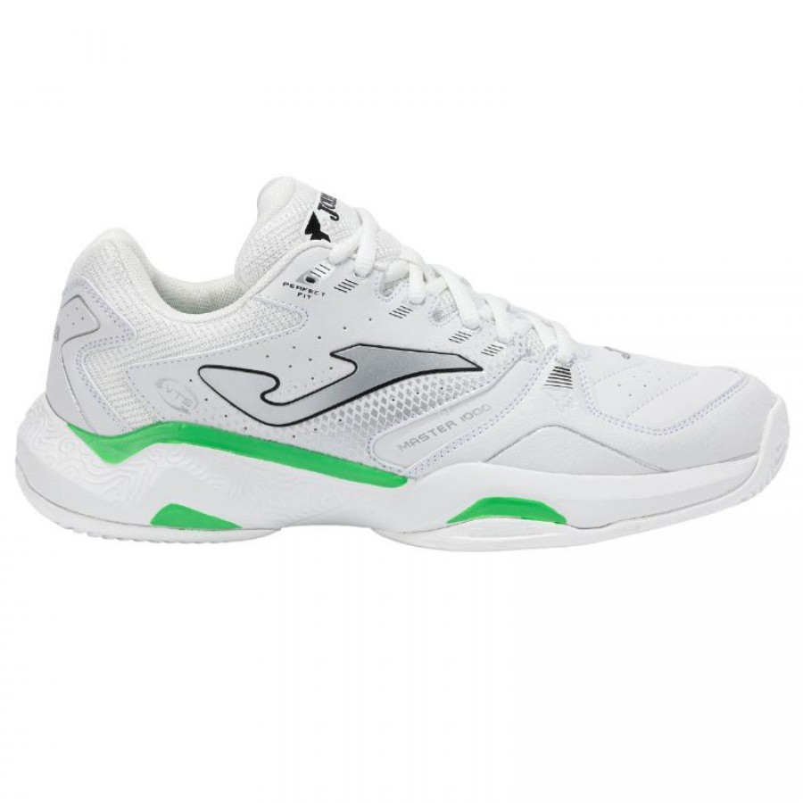 Joma Master 1000 2502 Blanc Vert Baskets  Offre - Pas cher