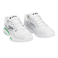 Joma Master 1000 2502 Blanc Vert Baskets  Offre - Pas cher
