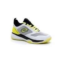 Baskets Lotto Mirage 200 Blanc Jaune Neon Noir Femmes  Offre - Pas cher