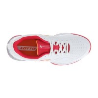 Baskets Lotto Superfast 400 V Blanc Rose Femme  Offre - Pas cher