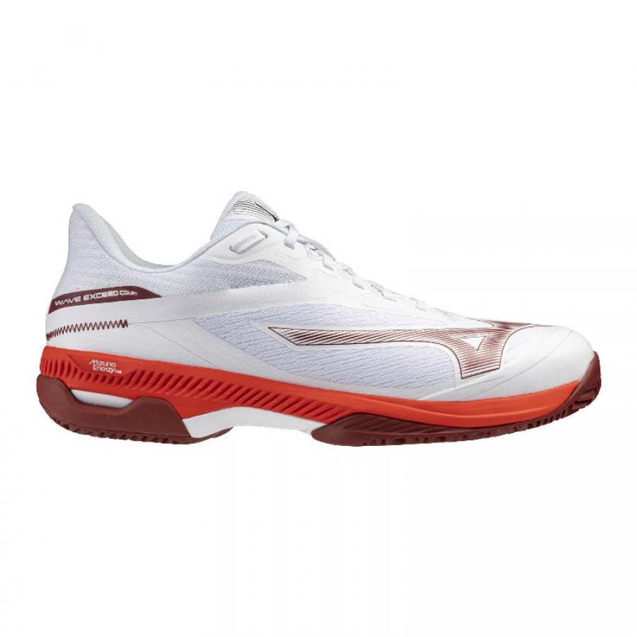 Zapatillas Mizuno Wave Exceed Court Clay Blanco Rojo